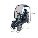 ROLLUX E4 300KG Weight Capacity 4 Wheels 1000W Mobility Scooter