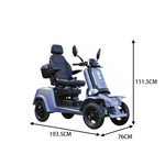 ROLLUX E4 300KG Weight Capacity 4 Wheels 1000W Mobility Scooter