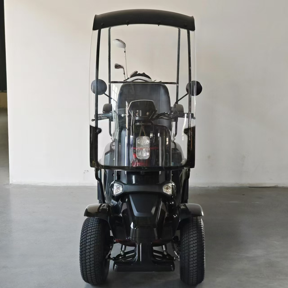 ROLLUX GOLFCART 4 Wheels 1000W 300KG Weight Capacity Mobility Scooter Black