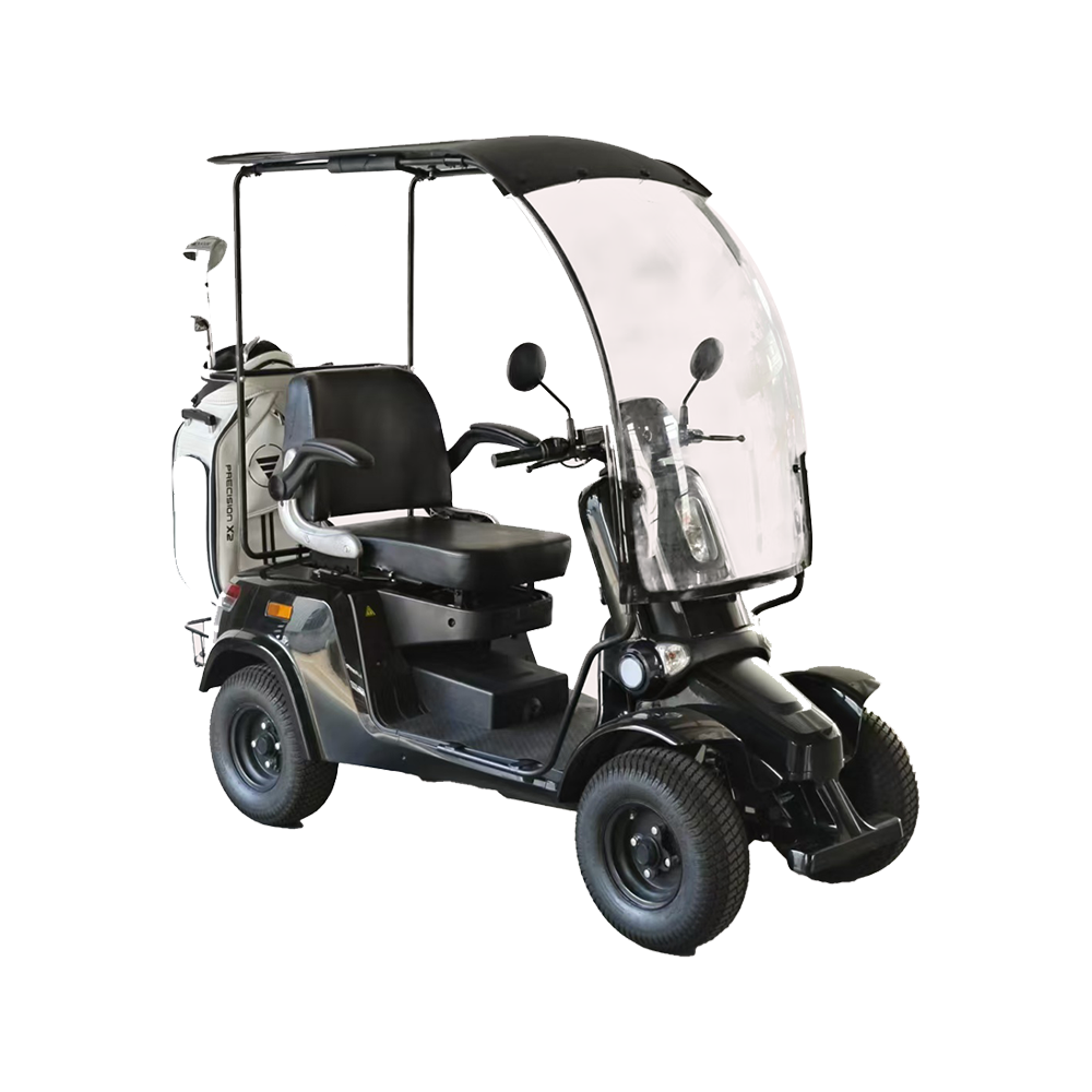 ROLLUX GOLFCART 4 Wheels 1000W 300KG Weight Capacity Mobility Scooter Black