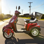 ROLLUX 500W Mobility 60V20Ah Battery Electric Red Scooter Drum Lead-Acid/Lithium Brake