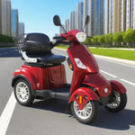 ROLLUX 500W Mobility 60V20Ah Battery Electric Red Scooter Drum Lead-Acid/Lithium Brake