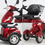 ROLLUX 500W Mobility 60V20Ah Battery Electric Red Scooter Drum Lead-Acid/Lithium Brake