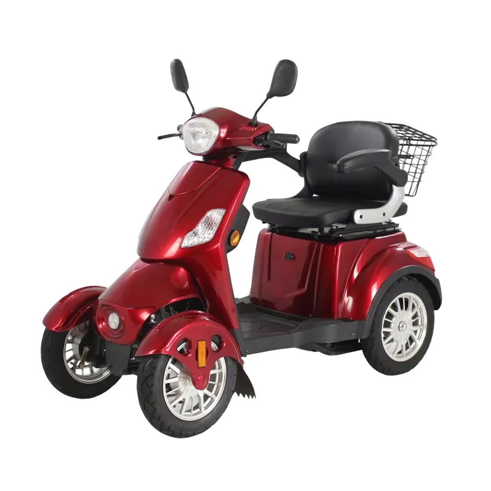 ROLLUX 500W Mobility 60V20Ah Battery Electric Red Scooter Drum Lead-Acid/Lithium Brake