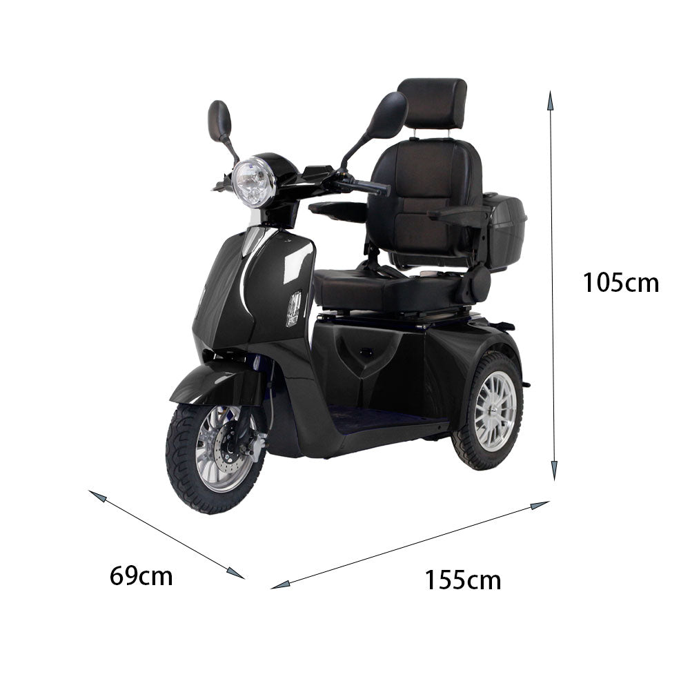 ROLLUX AFA2D Mobility 60V20Ah Battery 500W Electric Drum Lead-Acid/Lithium Scooter Brake