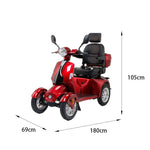 ROLLUX AFA2D4D Lead-Acid/Lithium Battery Electric Drum 500W Scooter 60V20Ah Mobility Brake