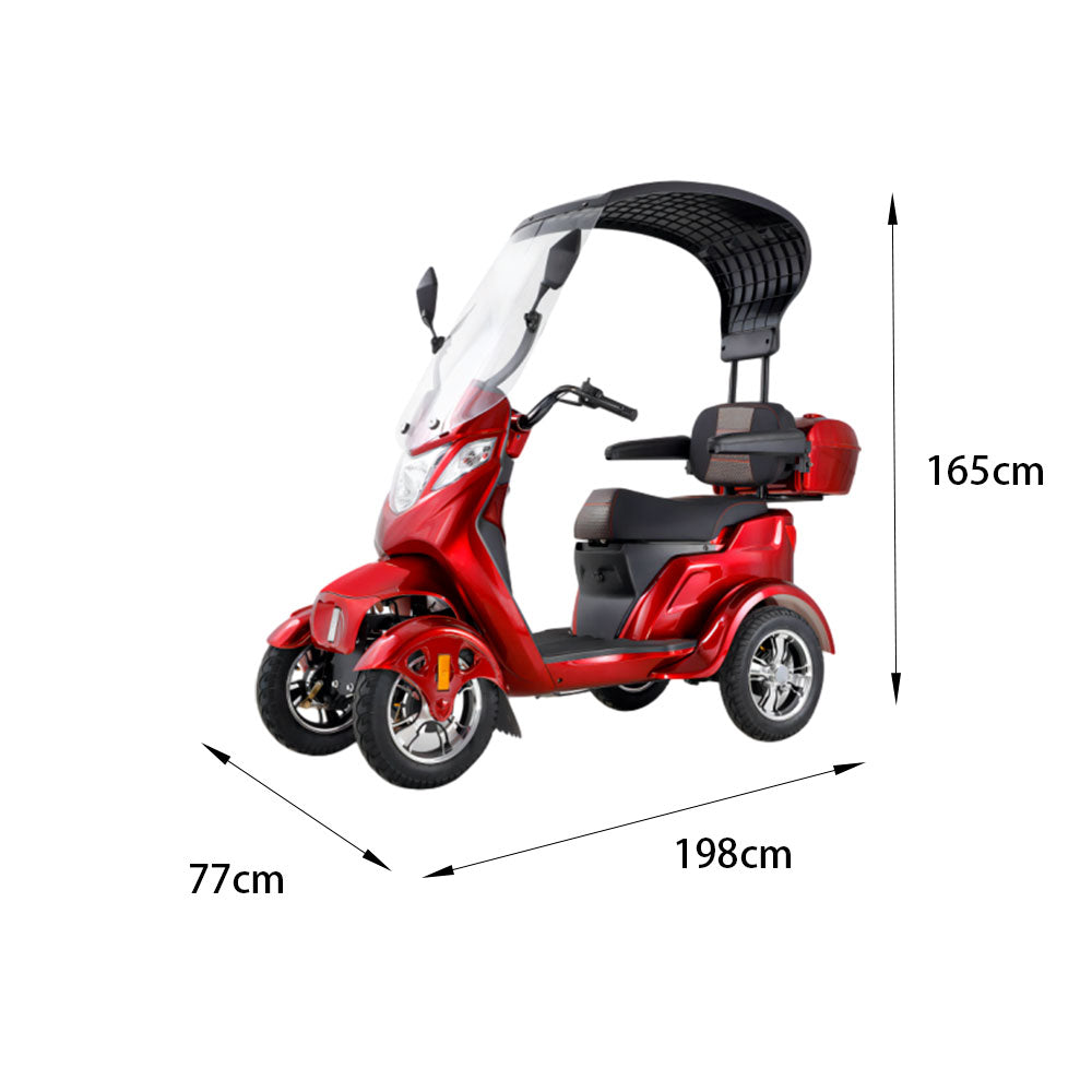 ROLLUX LTH4W Battery Electric 60V20Ah 500W Mobility Drum Scooter Lead-Acid/Lithium Brake