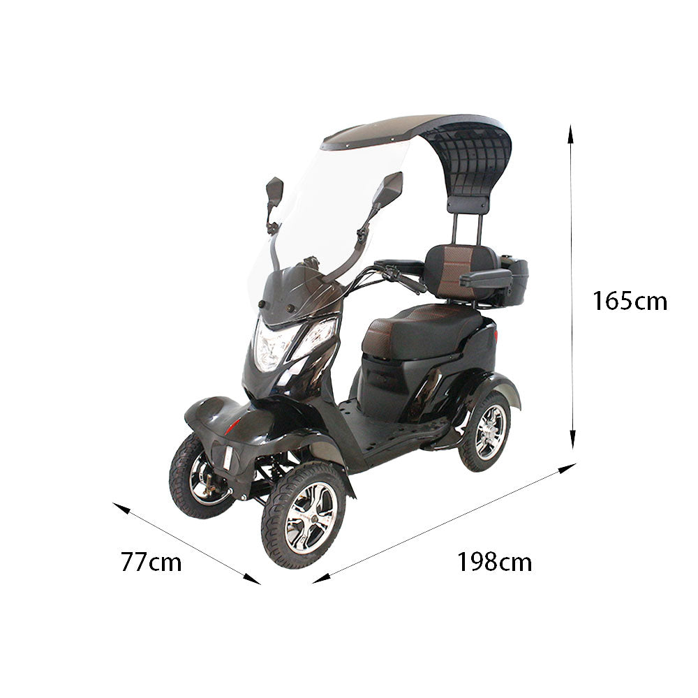 ROLLUX LTH4W Battery Electric 60V20Ah 500W Mobility Drum Scooter Lead-Acid/Lithium Brake