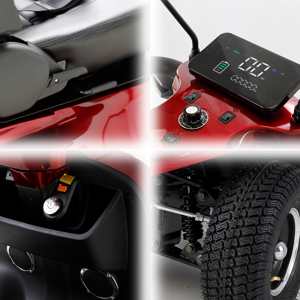 ROLLUX JXY5D Drum Lead-Acid/Lithium Electric 48V20Ah 500W Battery Mobility Scooter Brake