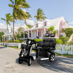 ROLLUX JXY5D2 60V20Ah 1000W Lead-Acid/Lithium Battery Dual-Seat Electric Mobility Scooter
