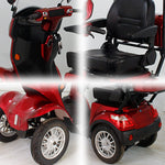 ROLLUX XH4W Battery 500W Electric Mobility Scooter 48V20Ah Lead-Acid/Lithium with Canopy