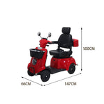 ROLLUX XJK Electric Battery Mobility Scooter Drum Lead-Acid/Lithium 500W 48V20Ah Brake