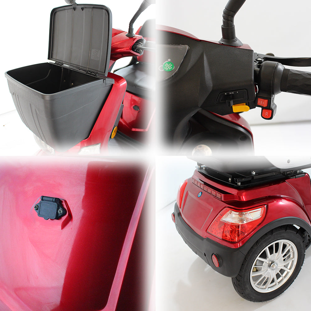 ROLLUX XL3D Lead-Acid/Lithium 60V20Ah Battery Electric Mobility Scooter 500W Drum Brake