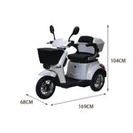 ROLLUX XL3D Lead-Acid/Lithium 60V20Ah Battery Electric Mobility Scooter 500W Drum Brake