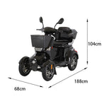 ROLLUX XL3D4W Drum 60V20Ah Electric Lead-Acid/Lithium Battery Mobility 500W Scooter Brake