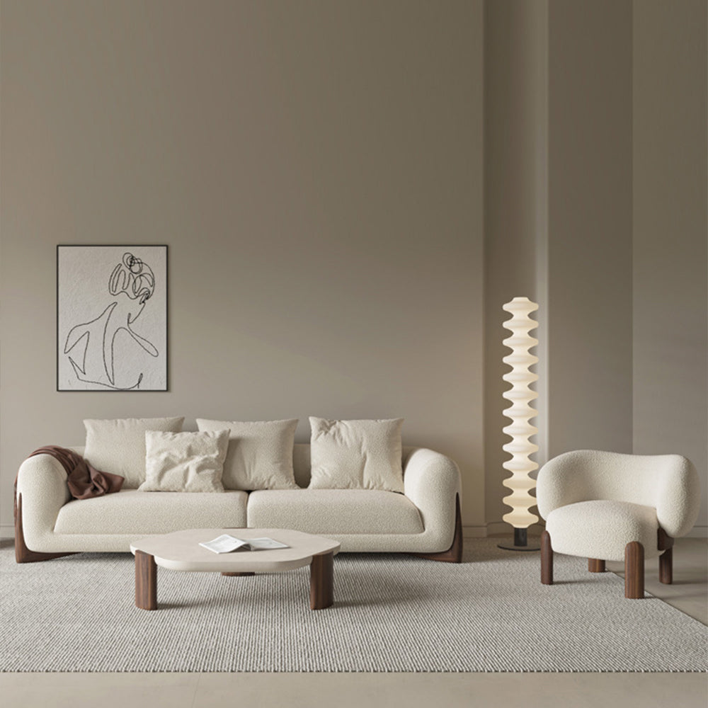 LUXORA S1095 Minimalist Modern 170-220cm Sofa Teddy Style Fabric