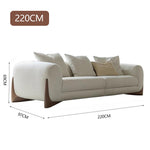 LUXORA S1095 Minimalist Modern 170-220cm Sofa Teddy Style Fabric