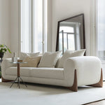 LUXORA S1095 Minimalist Modern 170-220cm Sofa Teddy Style Fabric