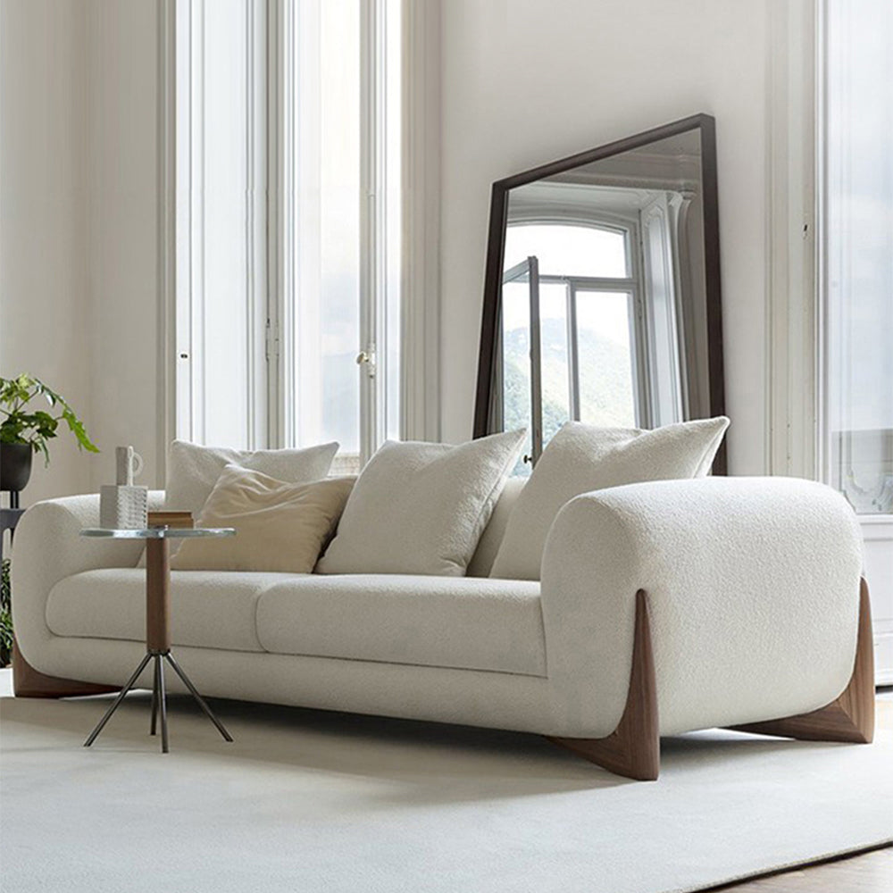 LUXORA S1095 Minimalist Modern 170-220cm Sofa Teddy Style Fabric