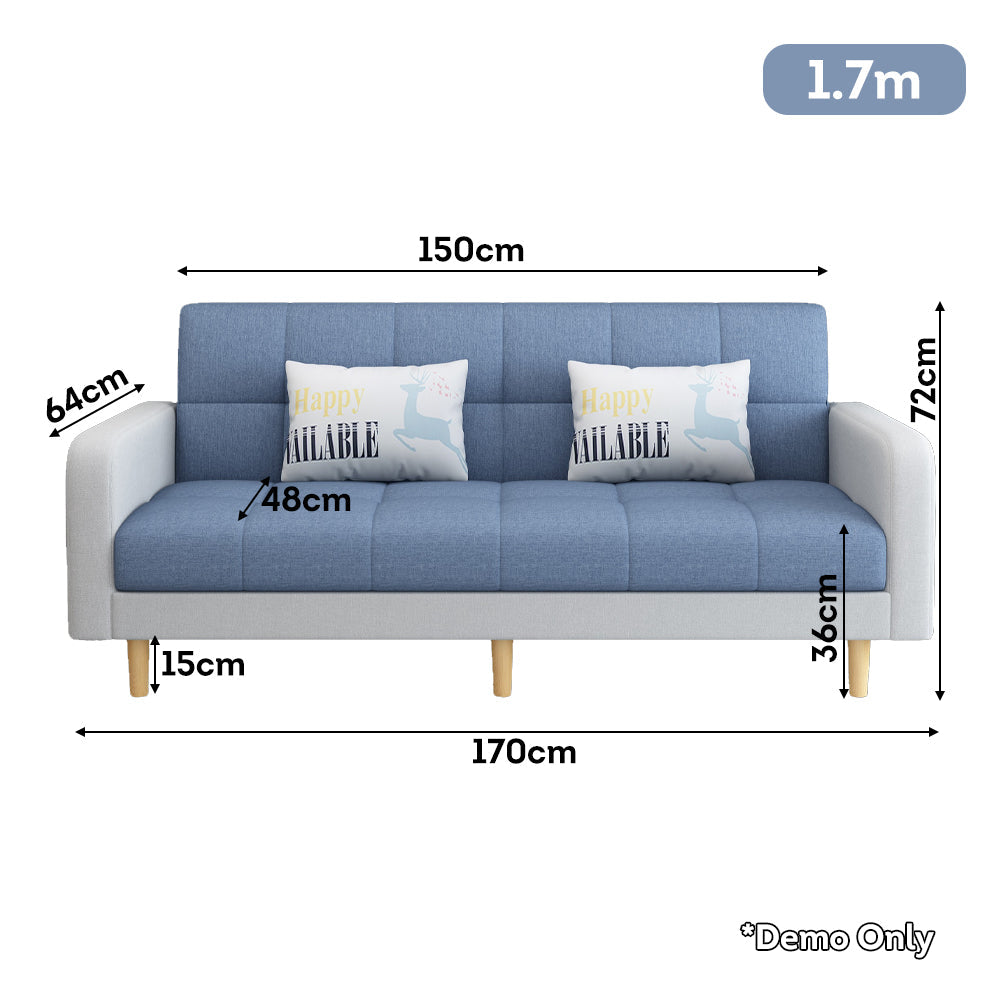 LIVARA 170cm/ 200cm Bed Solid Sofa Multifunctional Wood Frame