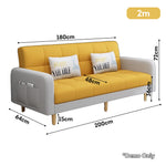 LIVARA 170cm/ 200cm Bed Solid Sofa Multifunctional Wood Frame