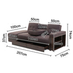 LIVARA 207CM Sofa Bed w/ Multi-functional Storage Space
