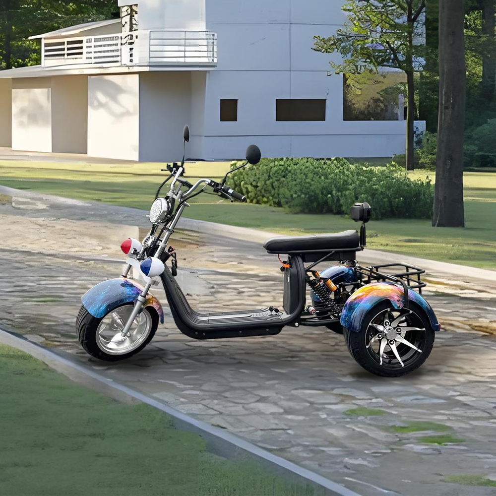 GLIDER HALLEY SC 08 25km/h More Motorbike/Motorcycle/Scooter Electric Cruise Lithium 60V at 12-20AH (Details 1000W - Three-Wheel Battery Unlock Power Inside)*