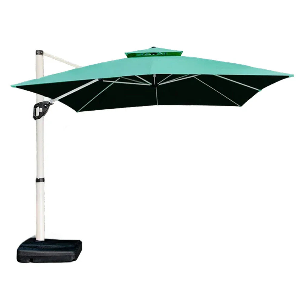 SOLARA Outdoor Family Outdoor Durable - Heavy-Duty Use UV-Resistant, Aluminum - Base, Umbrella for Green