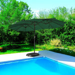 SOLARA Outdoor - Protection, Carbon UV - Frame Umbrella Steel Wind-Resistant Green