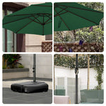SOLARA Outdoor - Protection, Carbon UV - Frame Umbrella Steel Wind-Resistant Green