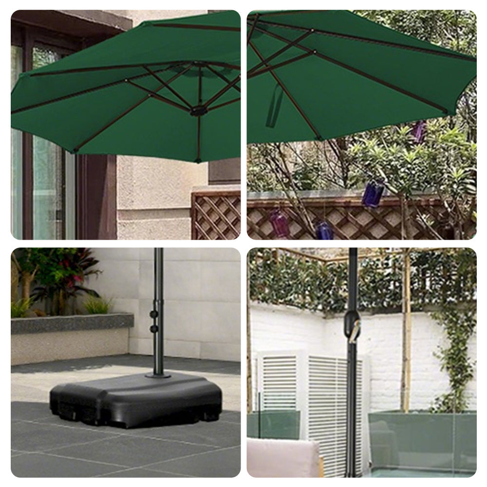 SOLARA Outdoor - Protection, Carbon UV - Frame Umbrella Steel Wind-Resistant Green