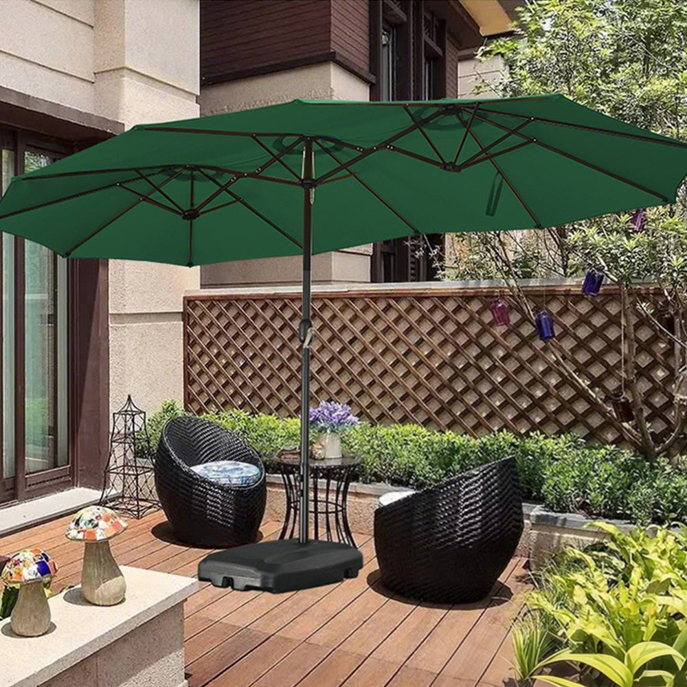 SOLARA Outdoor - Protection, Carbon UV - Frame Umbrella Steel Wind-Resistant Green