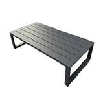 SOLARA Outdoor - 60/120cm Side and Heavy-Duty Design Table Waterproof Wood-Plastic Stainless Steel, Rustproof One-Piece Silver