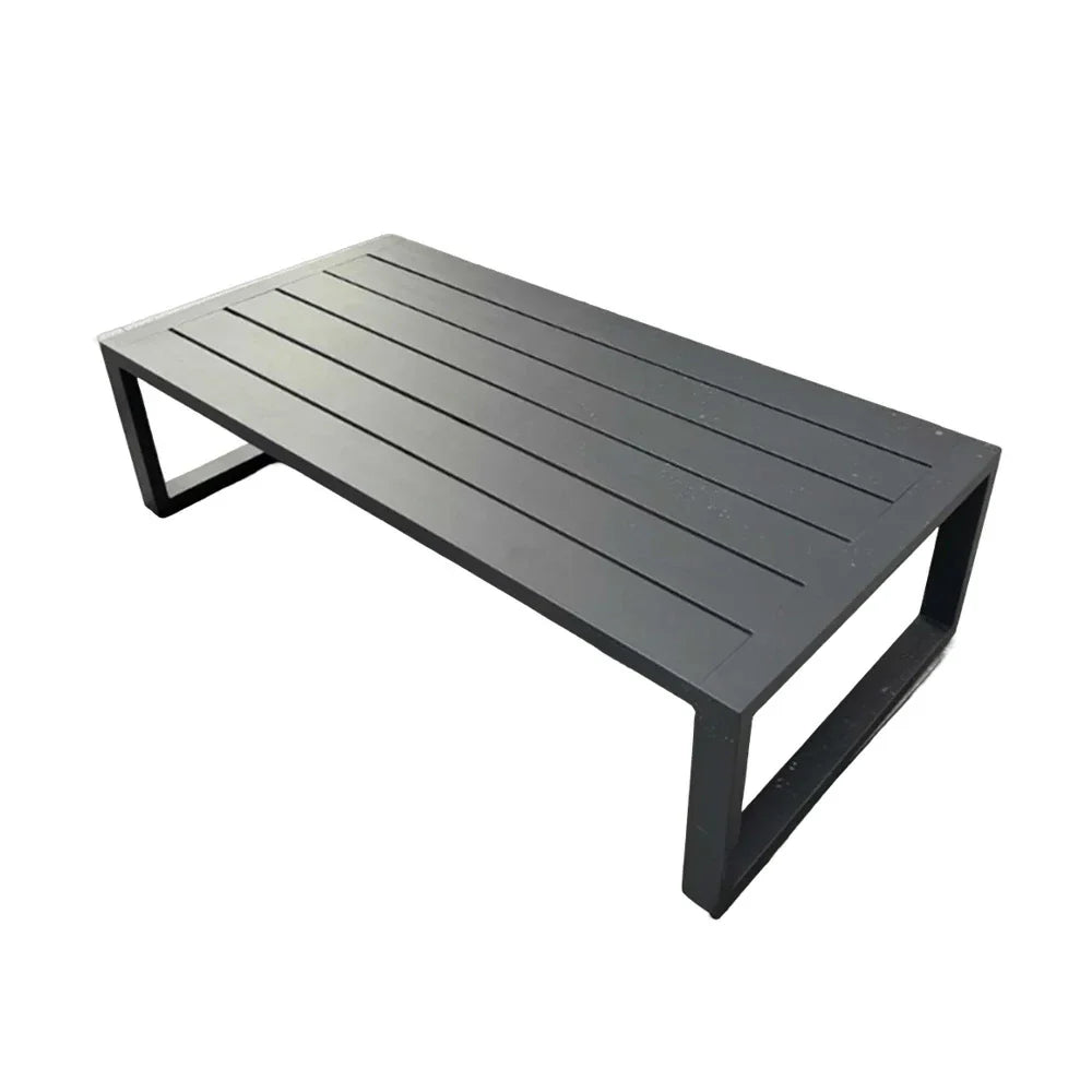 SOLARA Outdoor - 60/120cm Side and Heavy-Duty Design Table Waterproof Wood-Plastic Stainless Steel, Rustproof One-Piece Silver