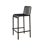 SOLARA Outdoor Design Thickened Stable Chair Durable Nano-Baked and 42cm - Construction, Steel Waterproof Rustproof Finish, Iron Black
