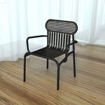 SOLARA Outdoor Finish, Frame, Thickened Strong Iron 42cm High-Temperature Chair Baked Waterproof Steel - Durable Load-Bearing Rustproof Design Black