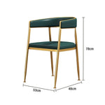 SOLARA Dining Foam, Durable Design Leather Chair Comfortable Frame, - Backrest Sturdy Iron Strong High-Density with Load-Bearing Green