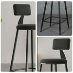 SOLARA Dining Leather Comfortable 90/100cm Upholstery Load-Bearing Foam, Chair Sturdy with - Frame, High-Density Design Black