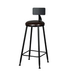 SOLARA Dining 90/100cm High-Density Load-Bearing Foam, Frame, Comfortable Chair Leather Sturdy Upholstery Design - with Brown