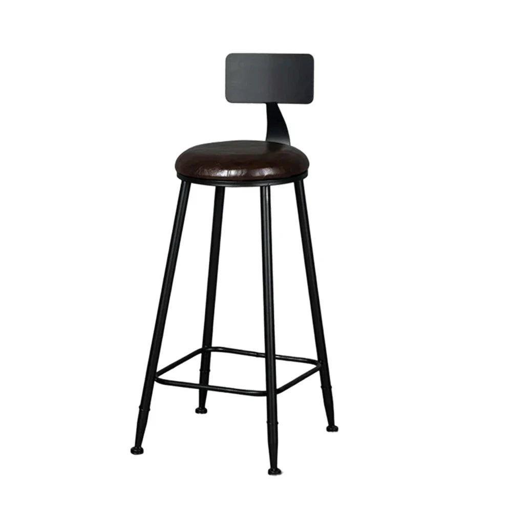 SOLARA Dining 90/100cm High-Density Load-Bearing Foam, Frame, Comfortable Chair Leather Sturdy Upholstery Design - with Brown