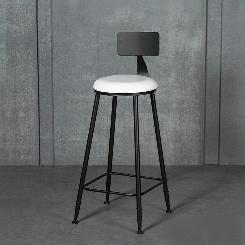 SOLARA Dining - with Upholstery Chair Comfortable Sturdy Design Load-Bearing 90/100cm High-Density Frame, Leather Foam, White