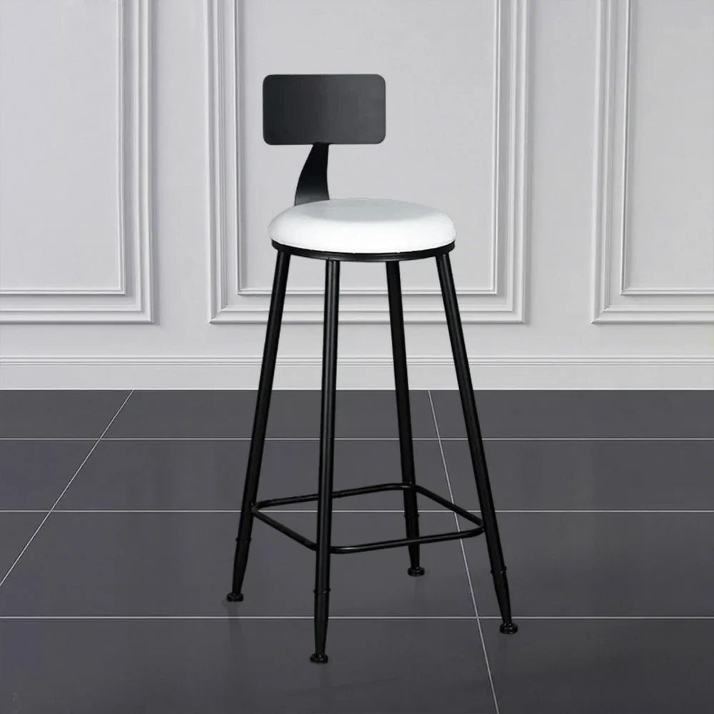 SOLARA Dining - with Upholstery Chair Comfortable Sturdy Design Load-Bearing 90/100cm High-Density Frame, Leather Foam, White