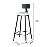 SOLARA Dining - with Upholstery Chair Comfortable Sturdy Design Load-Bearing 90/100cm High-Density Frame, Leather Foam, White