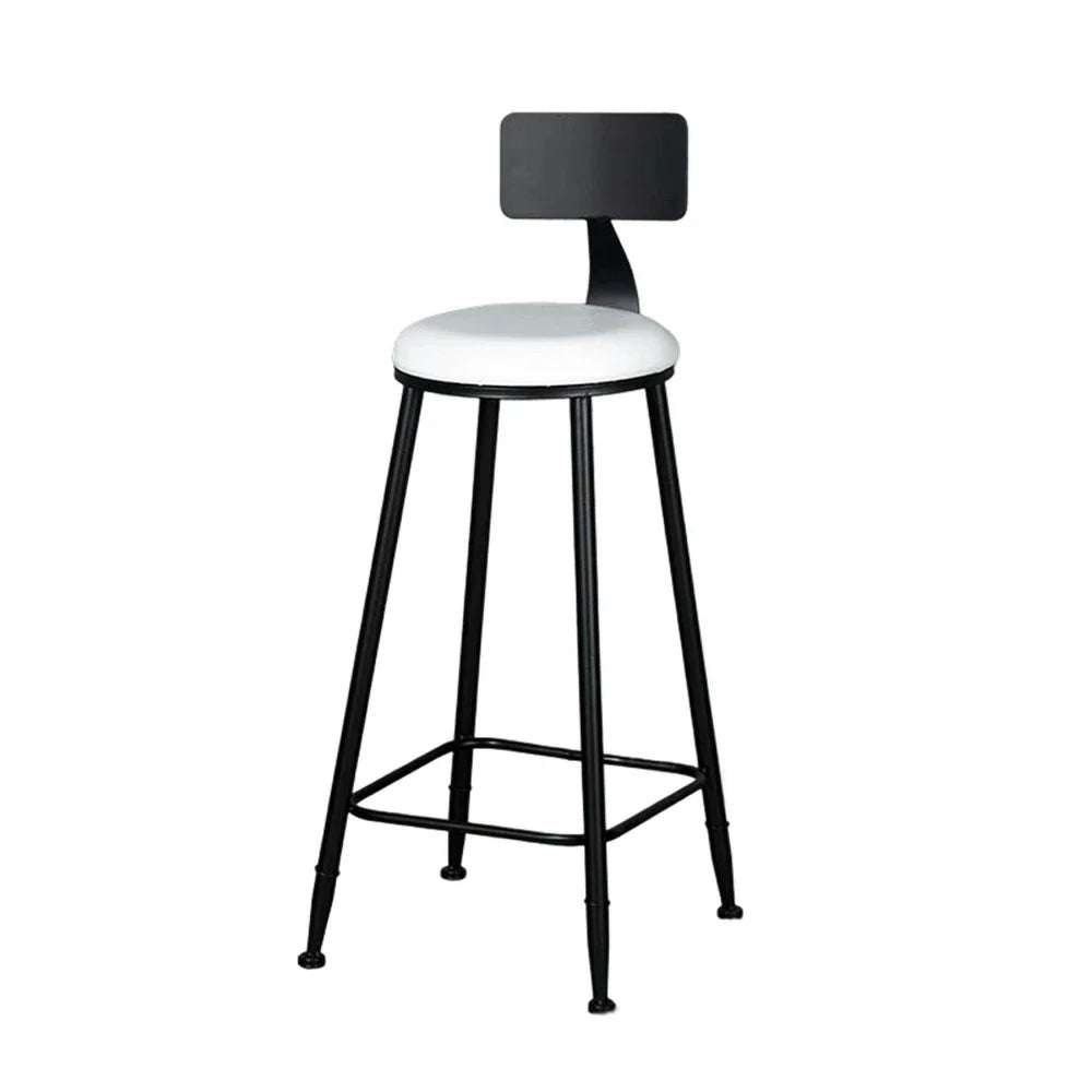 SOLARA Dining - with Upholstery Chair Comfortable Sturdy Design Load-Bearing 90/100cm High-Density Frame, Leather Foam, White