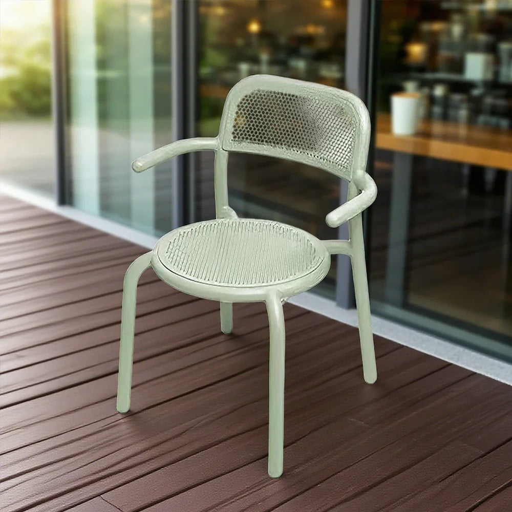 SOLARA Outdoor Aluminum Alloy Durable Set Table, Sofa Chair - Furniture with Green