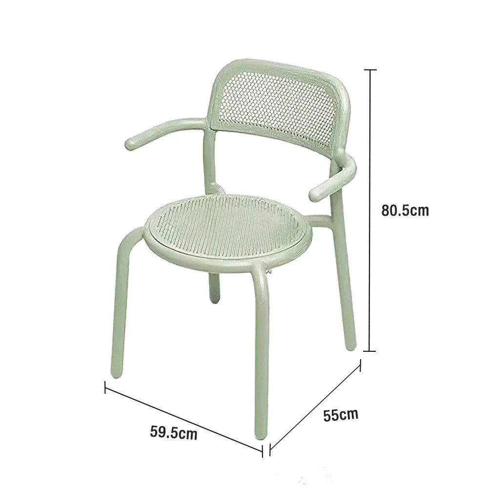 SOLARA Outdoor Aluminum Alloy Durable Set Table, Sofa Chair - Furniture with Green