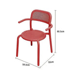SOLARA Outdoor Chair Aluminum Durable Sofa with Table, Alloy Set Furniture - Red