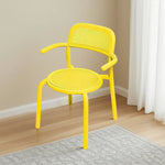 SOLARA Outdoor - Aluminum Furniture Chair Durable - Table, Alloy Rust-Resistant Sofa Set Yellow