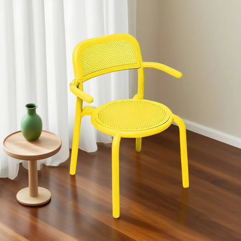 SOLARA Outdoor - Aluminum Furniture Chair Durable - Table, Alloy Rust-Resistant Sofa Set Yellow