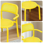 SOLARA Outdoor - Aluminum Furniture Chair Durable - Table, Alloy Rust-Resistant Sofa Set Yellow